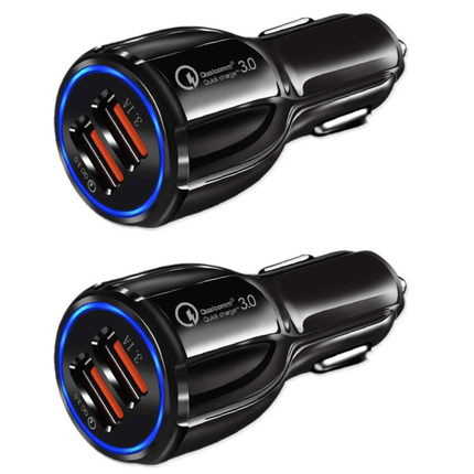 2 Pack PBG 2 Port USB Fast Car Charger Adapter For Devices