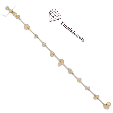 Handmade Stone Bracelets with Stainless Steel Gold overlay Chain - PremiumBrandGoods