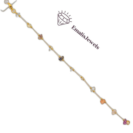 Handmade Stone Bracelets with Stainless Steel Gold overlay Chain - PremiumBrandGoods