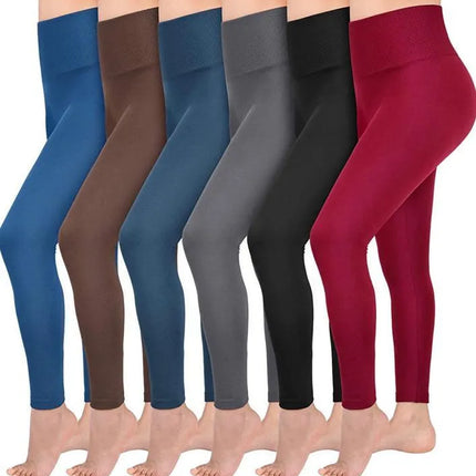 Hot! Women’s Extra Fleece Leggings High Waist Soft Stretchy Warm Leggings Regular (One Size) 220G Fleece - PremiumBrandGoods