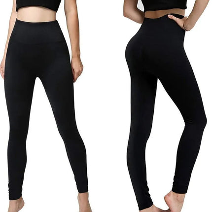 Hot! Women’s Extra Fleece Leggings High Waist Soft Stretchy Warm Leggings Regular (One Size) 220G Fleece - PremiumBrandGoods