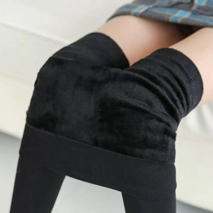 Women’s Extra 220g Fleece Leggings High Waist Stretchy Warm Leggings  (One Size) - PremiumBrandGoods